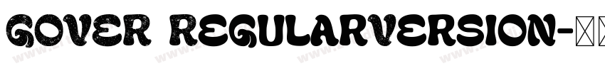 GOVER RegularVersion字体转换